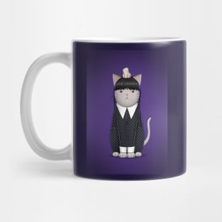 Wednesday cat Mug